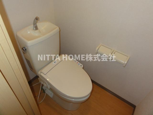 豊岡市九日市下町のアパートのトイレ|ウォシュレットも完備(^^)/