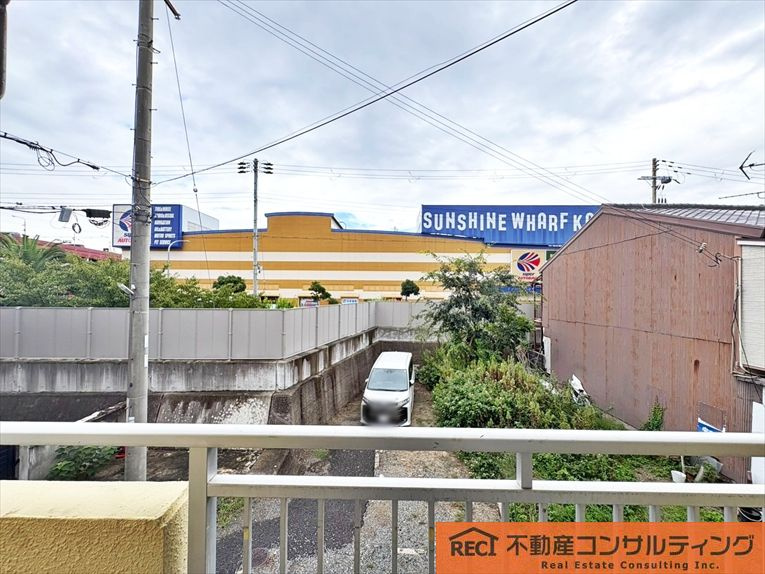 神戸市東灘区青木2丁目　テラスハウスのバルコニー