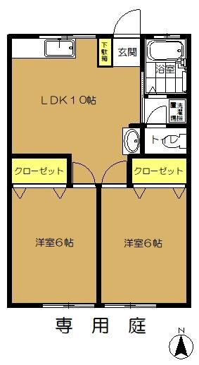 コーポフローレスの間取り
