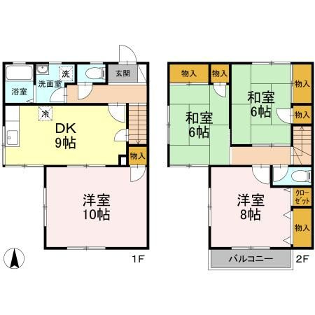 【間取り】 | メゾンド濵田