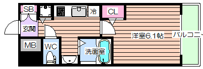 【間取り】 | グランカリテ天神橋
