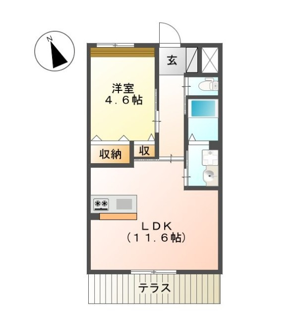 アリュールの間取り