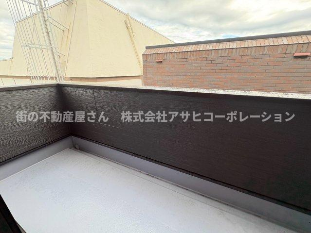 垂水区歌敷山3丁目　新築戸建て　１棟限定のバルコニー|南向きで陽当たり良好なバルコニーです！