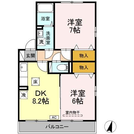 ポラリス　B棟の間取り