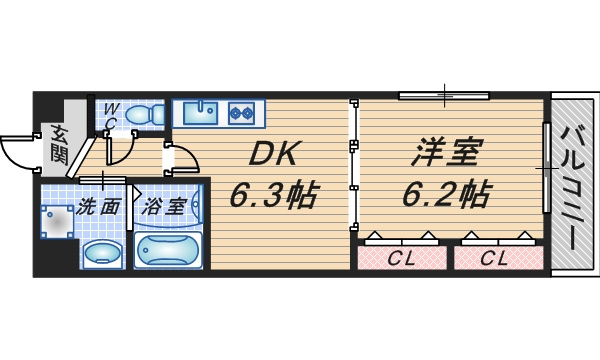 SOUTHの間取り