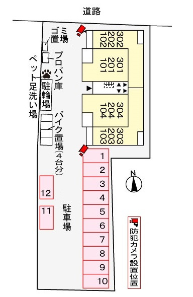 サンリット・メゾンの区画図