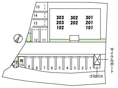 【区画図】 | シャーメゾン新山口