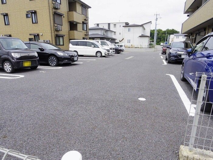 つくばエーツーの駐車場