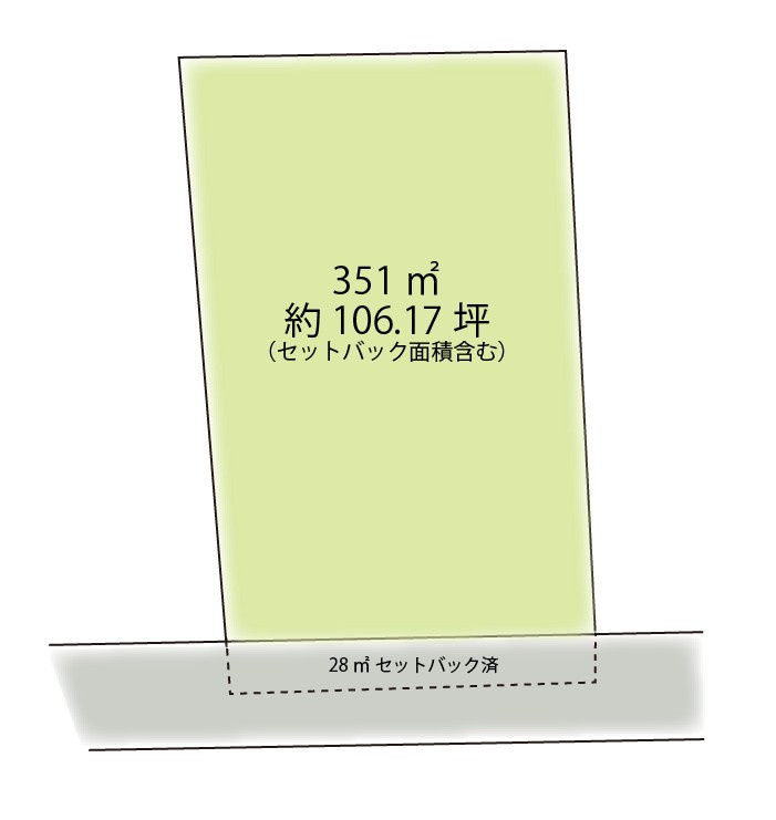 風越エリア　平坦な売土地の区画図