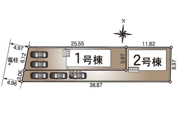 【区画図】 | 名古屋市北区桐畑町4『仲介料無料』新築戸建て | 1号棟