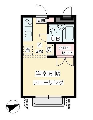 世田谷区船橋１丁目のアパートの間取り