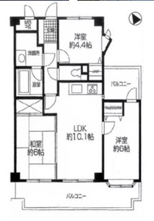ライオンズマンション新座の間取り