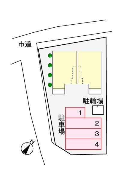 ラピスラズリⅡの駐車場