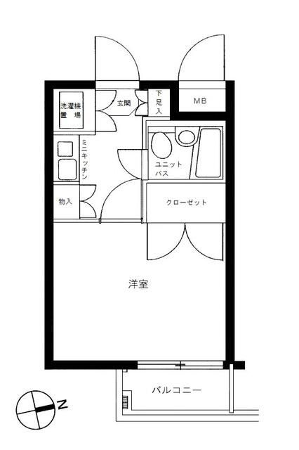 メインステージ大森海岸の間取り