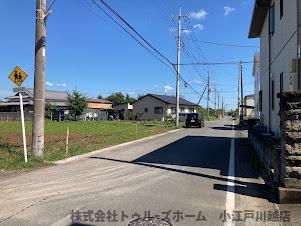 【前面道路含む現地写真】 | 川越市大字石田　売地　No.4区画
