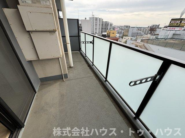 ライオンズタワー柏のバルコニー