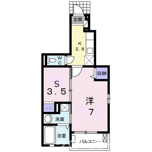 夢野ハイツの間取り