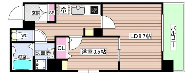 【間取り】 | ファーストフィオーレ江坂垂水町Ⅱ