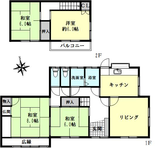 明石市大久保町高丘１丁目戸建の間取り