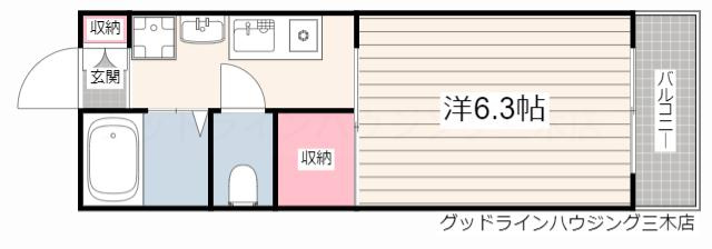 flat福井A棟の間取り