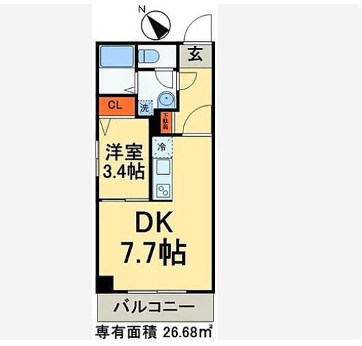 千葉市花見川区幕張本郷１丁目の賃貸マンションの間取り