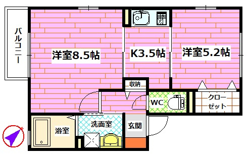ヴィアブリーズの間取り