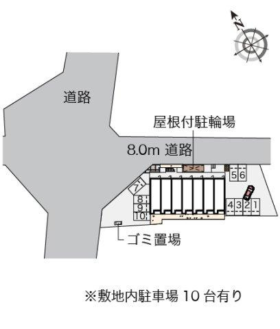 レオネクストアルファの区画図