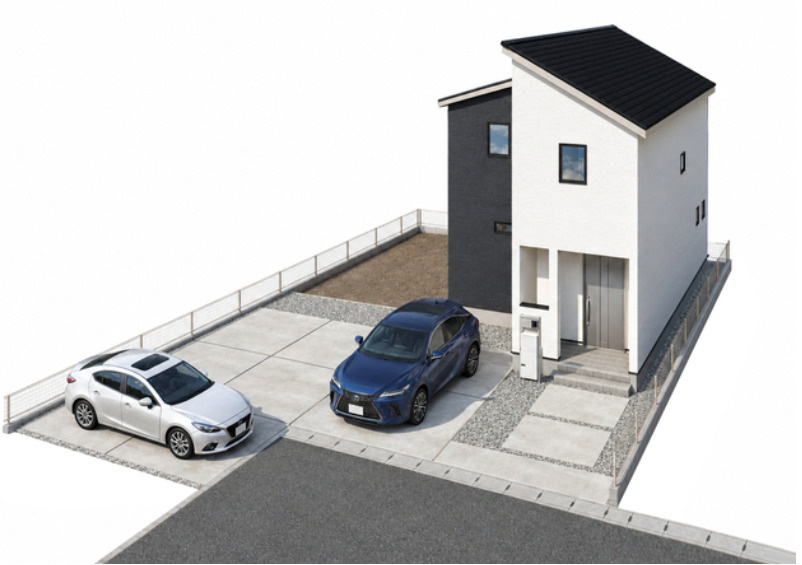 玉村町板井01期（全5棟）6号棟の外観パース|外観パースです