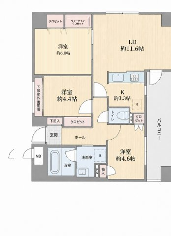 ビューフォート修学院の間取り|フルリノベーションで生まれ変わった、快適で洗練された住空間。