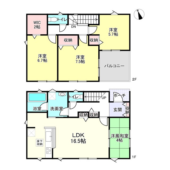 【間取り】 | 姫路市大塩町第5／全2棟