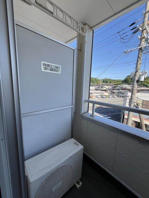 flat福井B棟のバルコニー