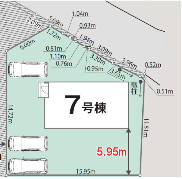 玉村町板井01期（全5棟）7号棟の区画図