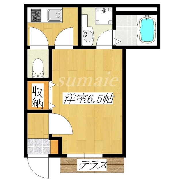 Ｔｉａｒｅの間取り|バストイレ別です♪