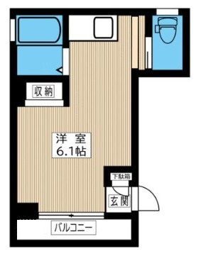 フラット根津の間取り|間取りです。