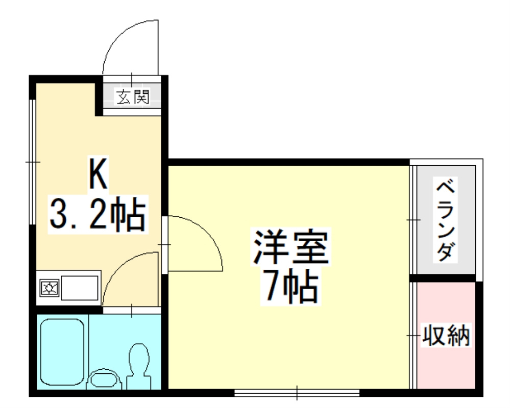 みすずコーポⅢの間取り