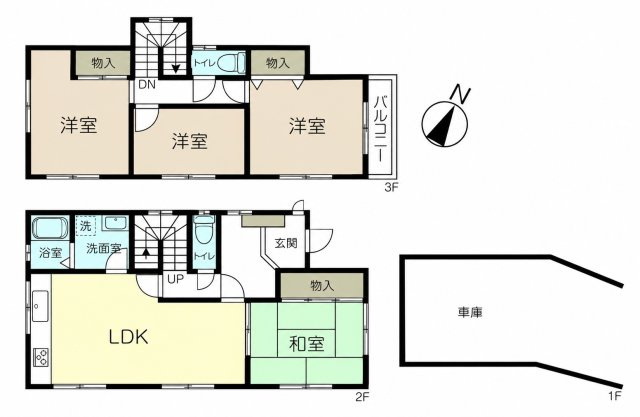 西岡本4丁目　中古戸建の間取り