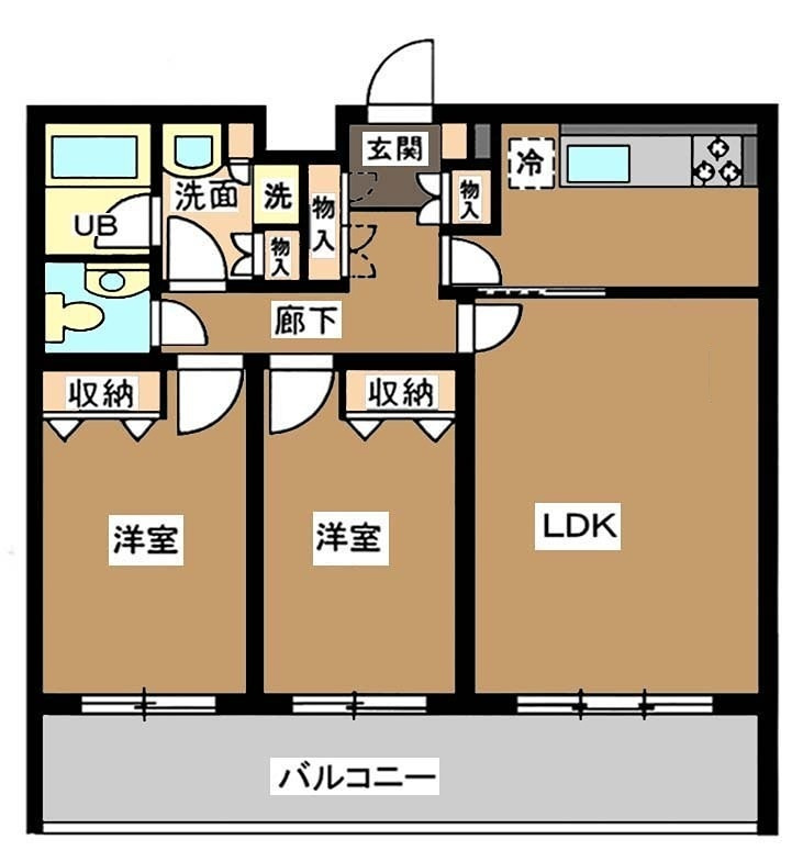 瀬田フラット の間取り|間取りです。