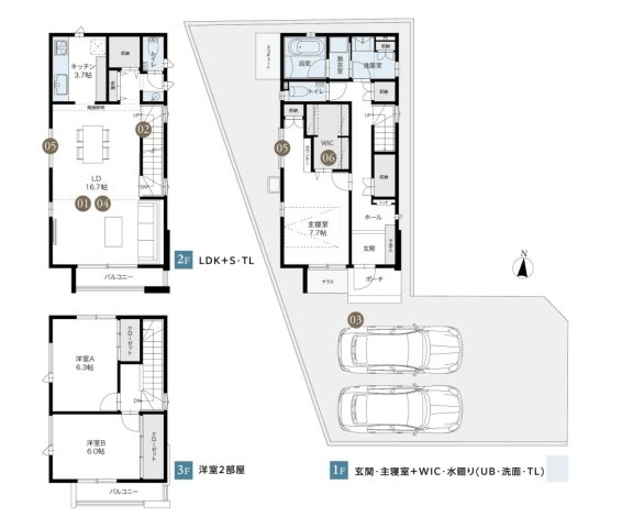福岡市南区曰佐1丁目第1-5棟（5号棟）の間取り