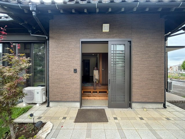野田市木間ケ瀬　平屋　中古戸建の玄関|引き戸の玄関です！