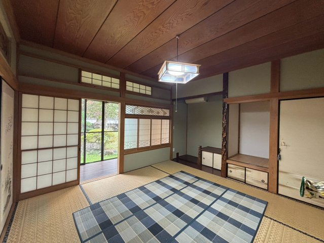 野田市木間ケ瀬　平屋　中古戸建の和室|8帖の和室は続き間です！