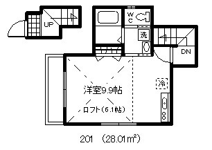 府中市紅葉丘３丁目のアパートの間取り