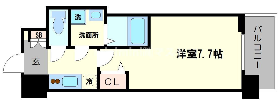 スプランディッド難波IIIの間取り