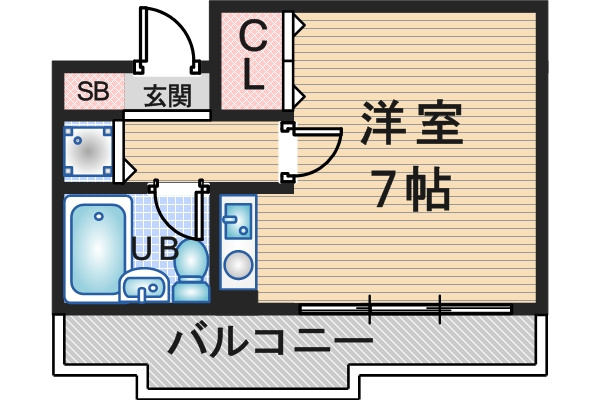 西田ハイツパートⅡの間取り