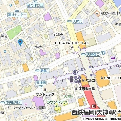 グランパーク天神の地図