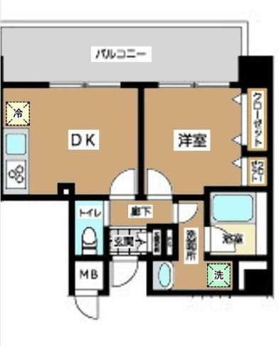 JU TOWER FRONT 北斎Stの間取り