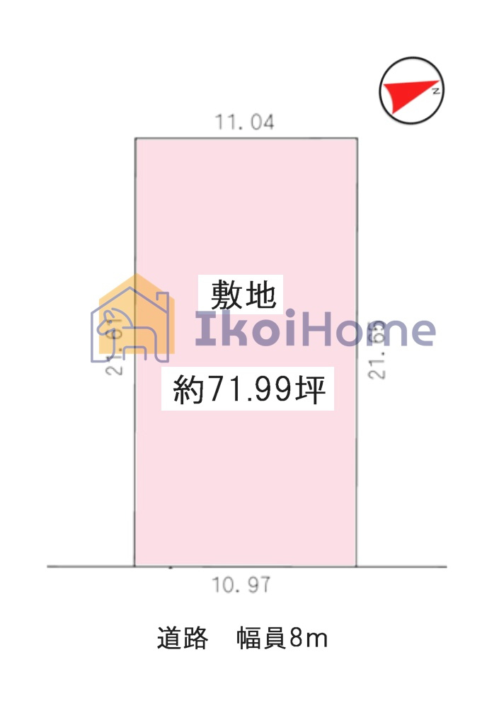 神戸市西区王塚台4丁目　土地の土地図