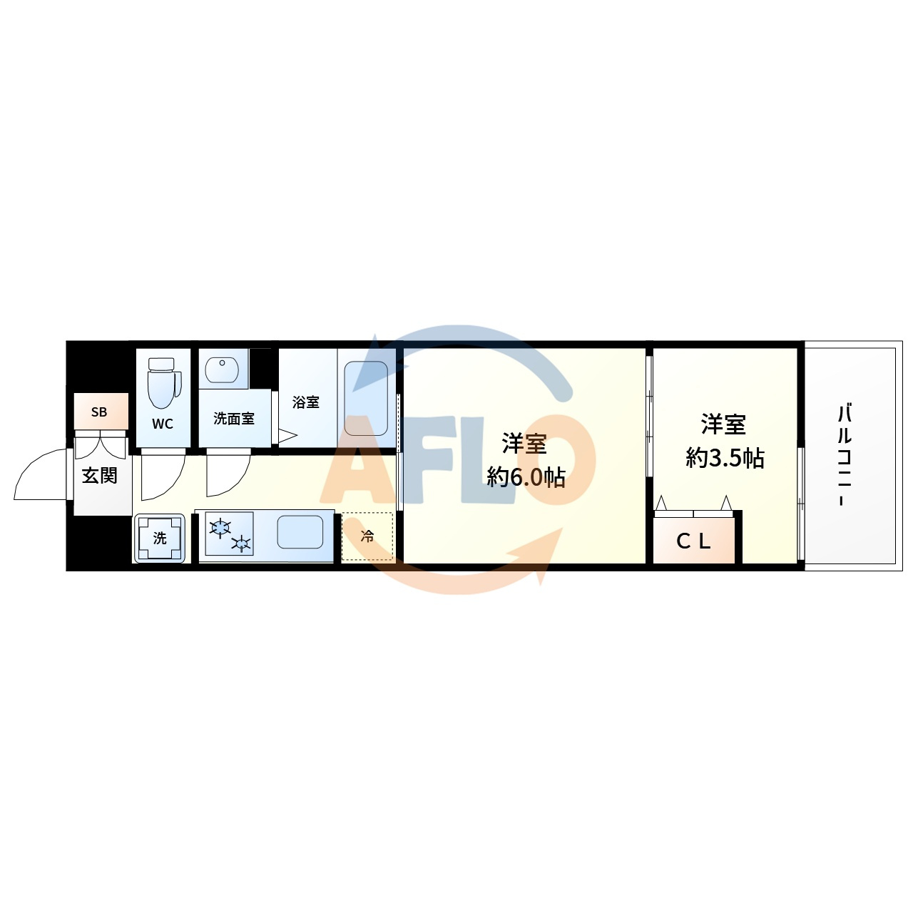 ルオーレプラス新大阪サウスの間取り|LUORE+新大阪SOUTH　間取り