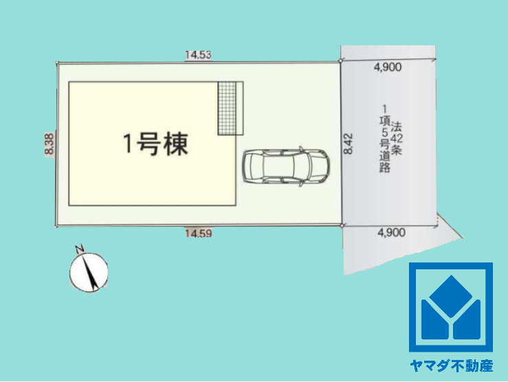 大津市際川　第２の区画図