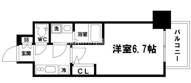 エスリード大阪上本町グリーズの間取り