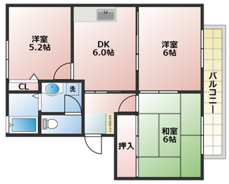 【間取り】 | エクセレント西明石Ａ棟